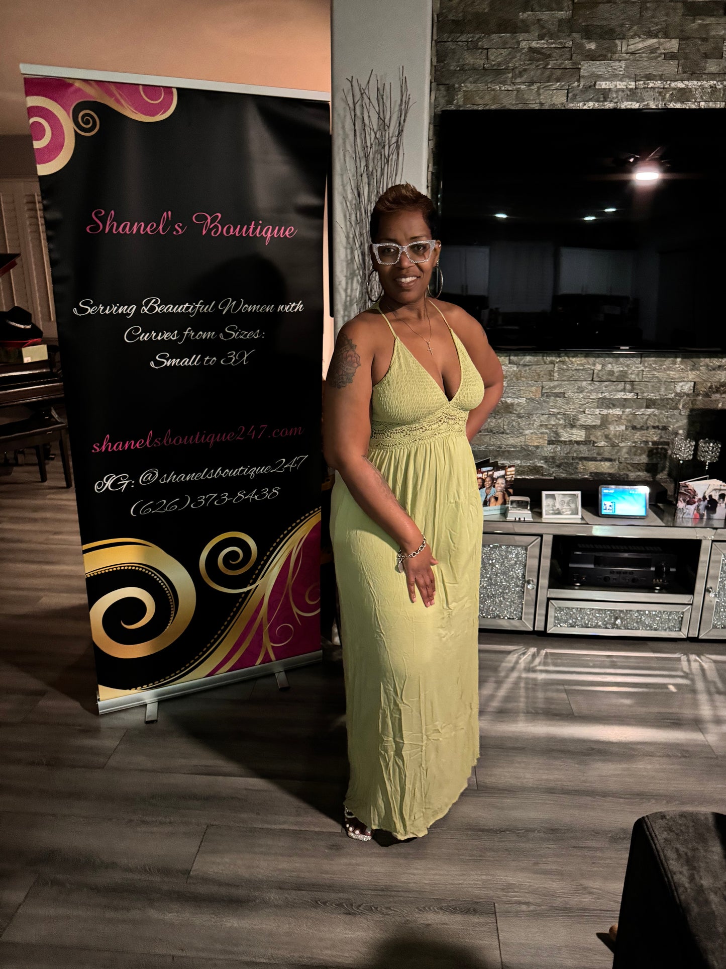 Lime Green Maxi Dress