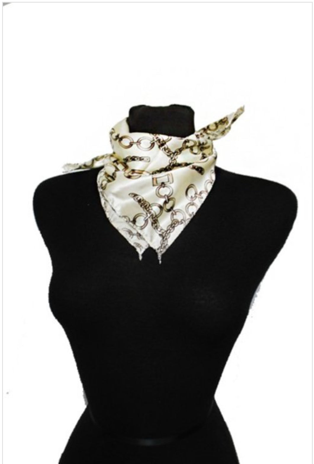 Abstract Rustic Link Chain Scarf
