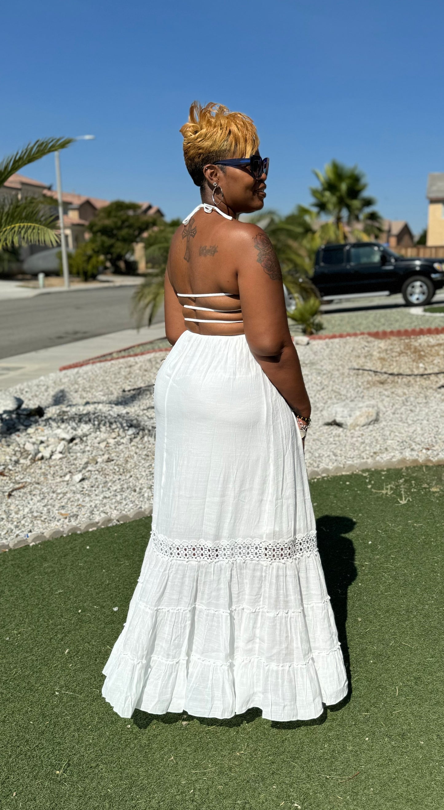 Off White Maxi Dress