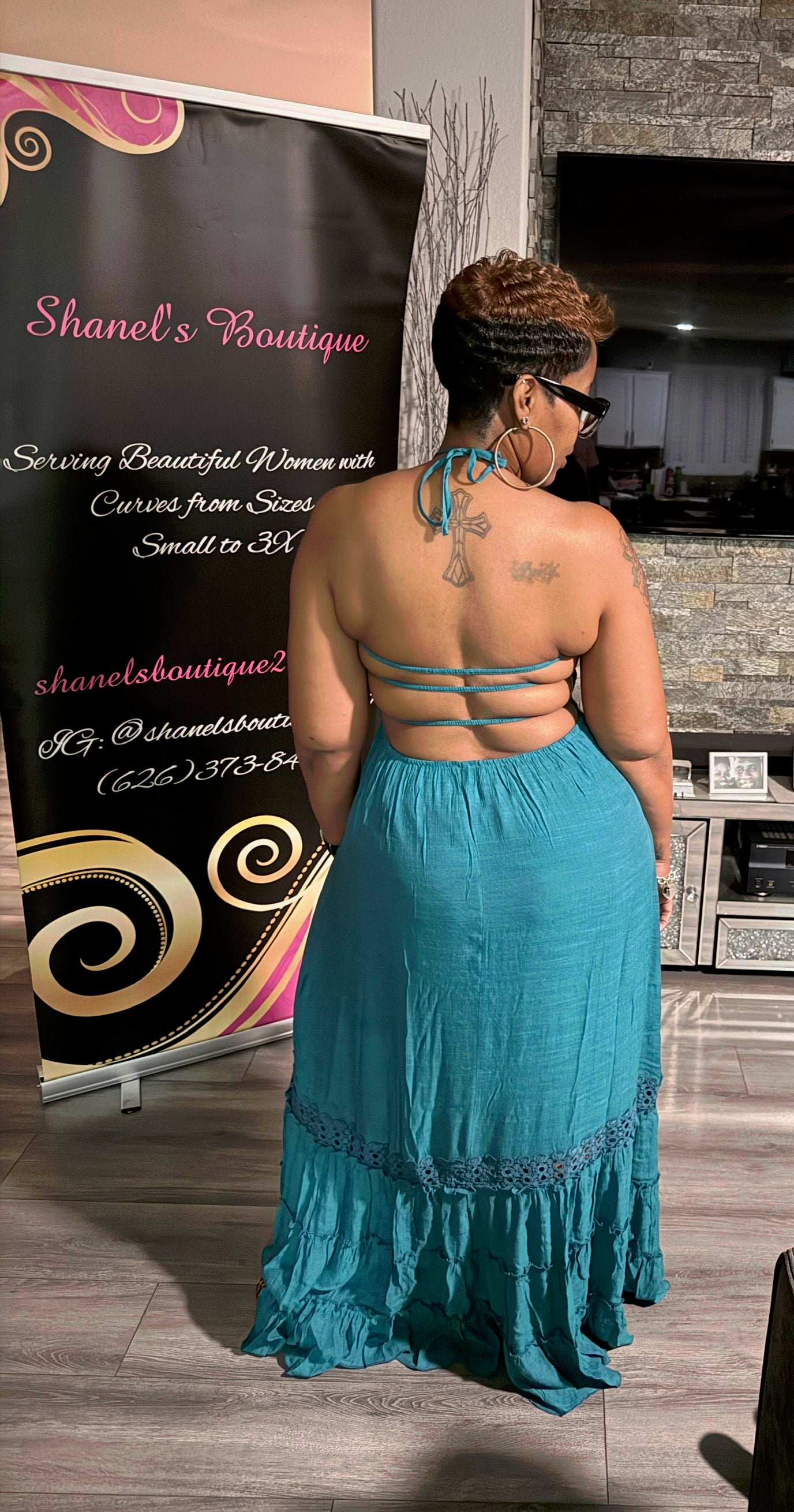 Teal Maxi Dress