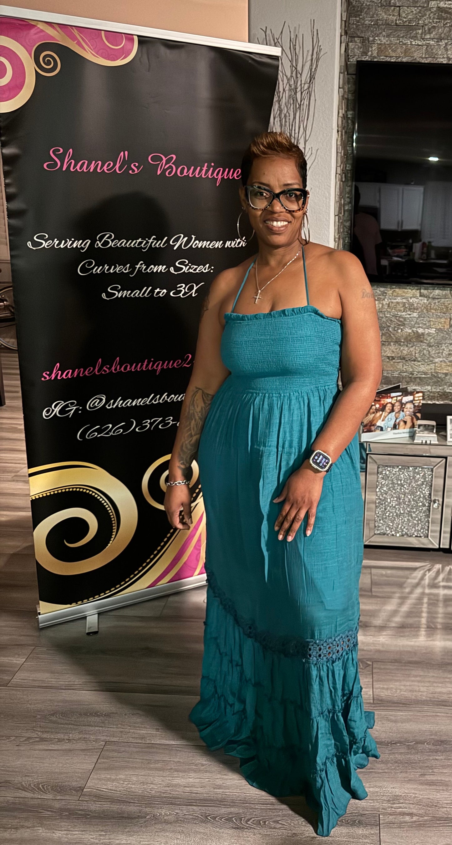 Teal Maxi Dress