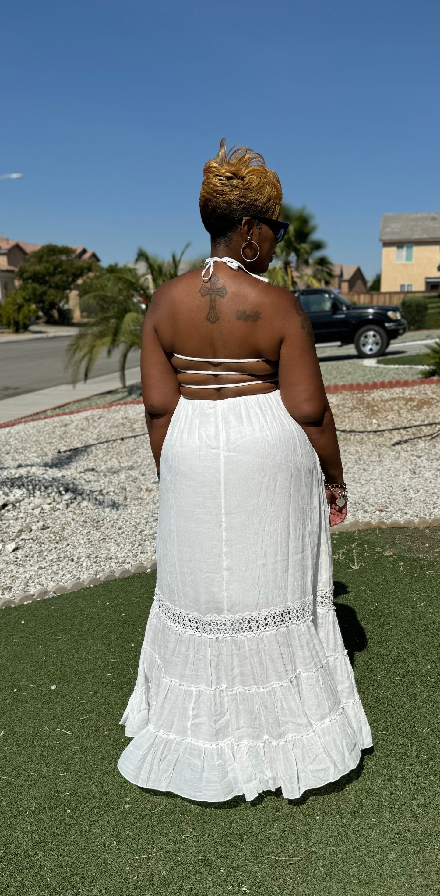 Off White Maxi Dress