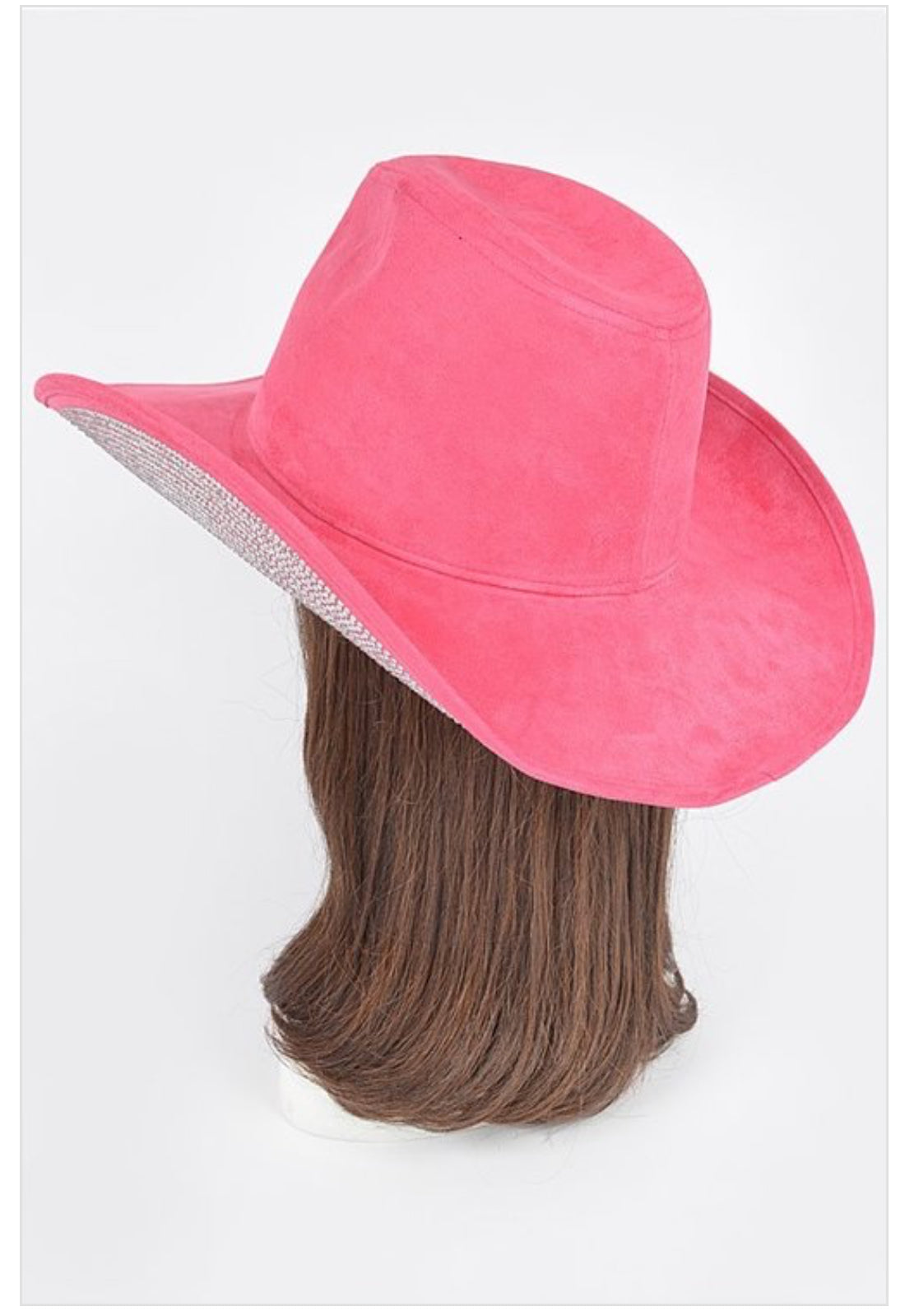 Faux Wool Rhinestone Cowboy Hat