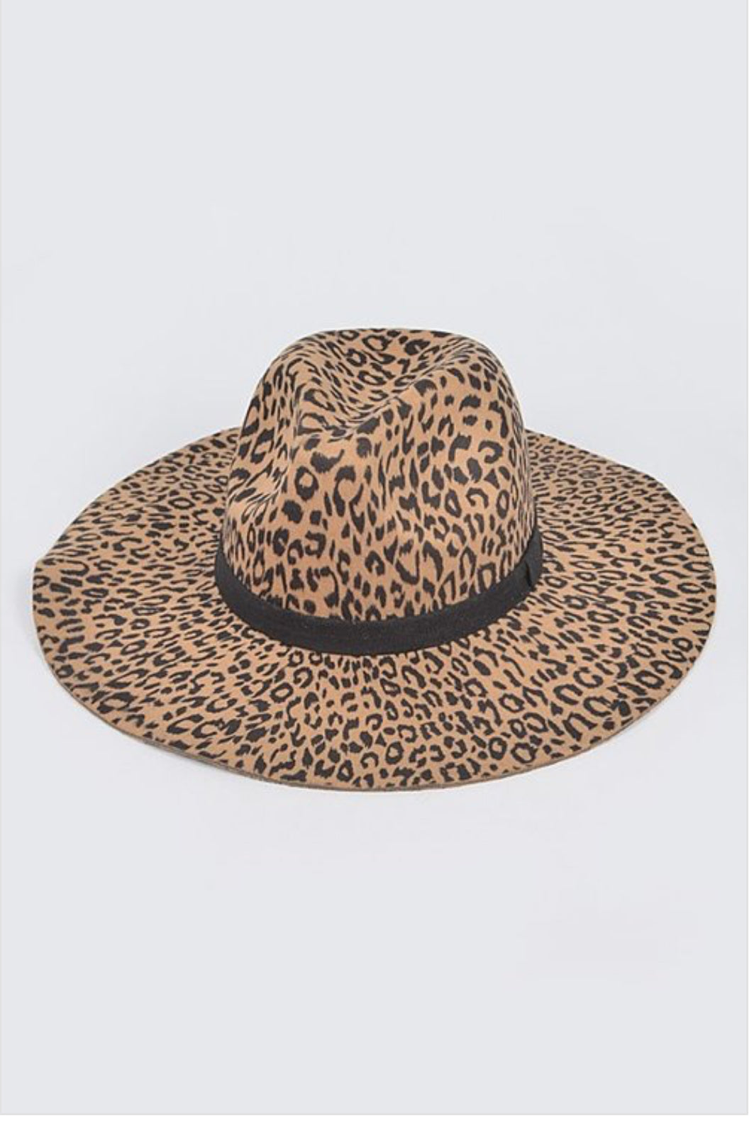 Leopard Print Fedora Hat