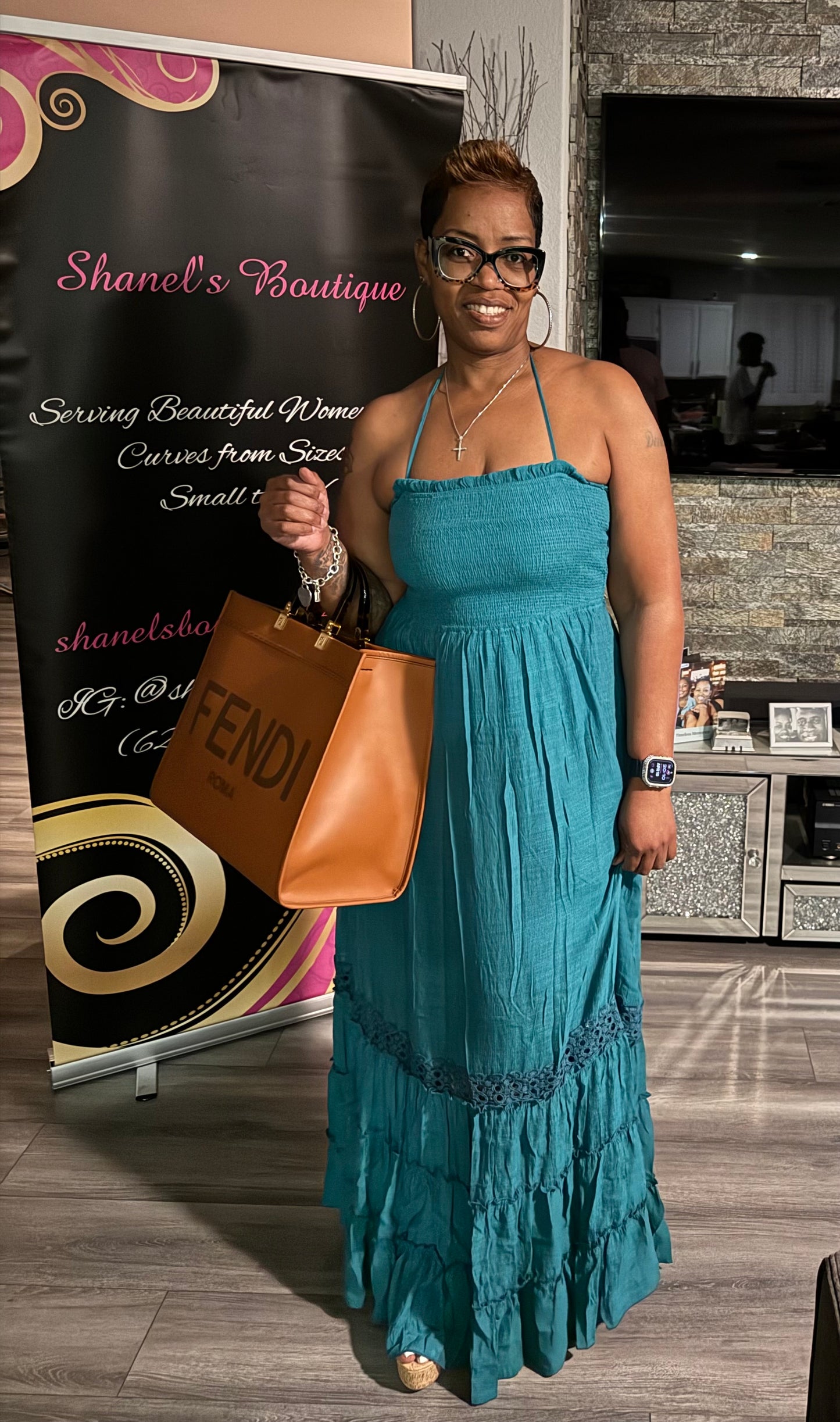 Teal Maxi Dress