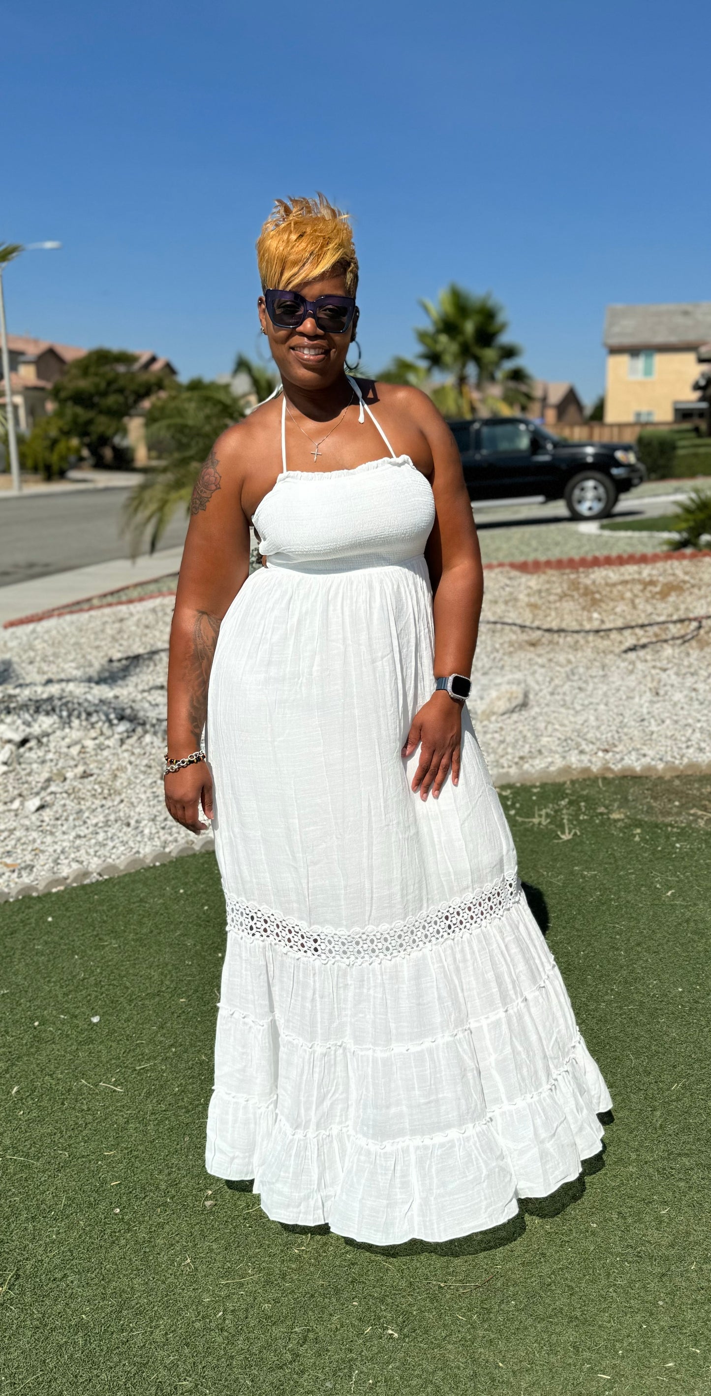 Off White Maxi Dress