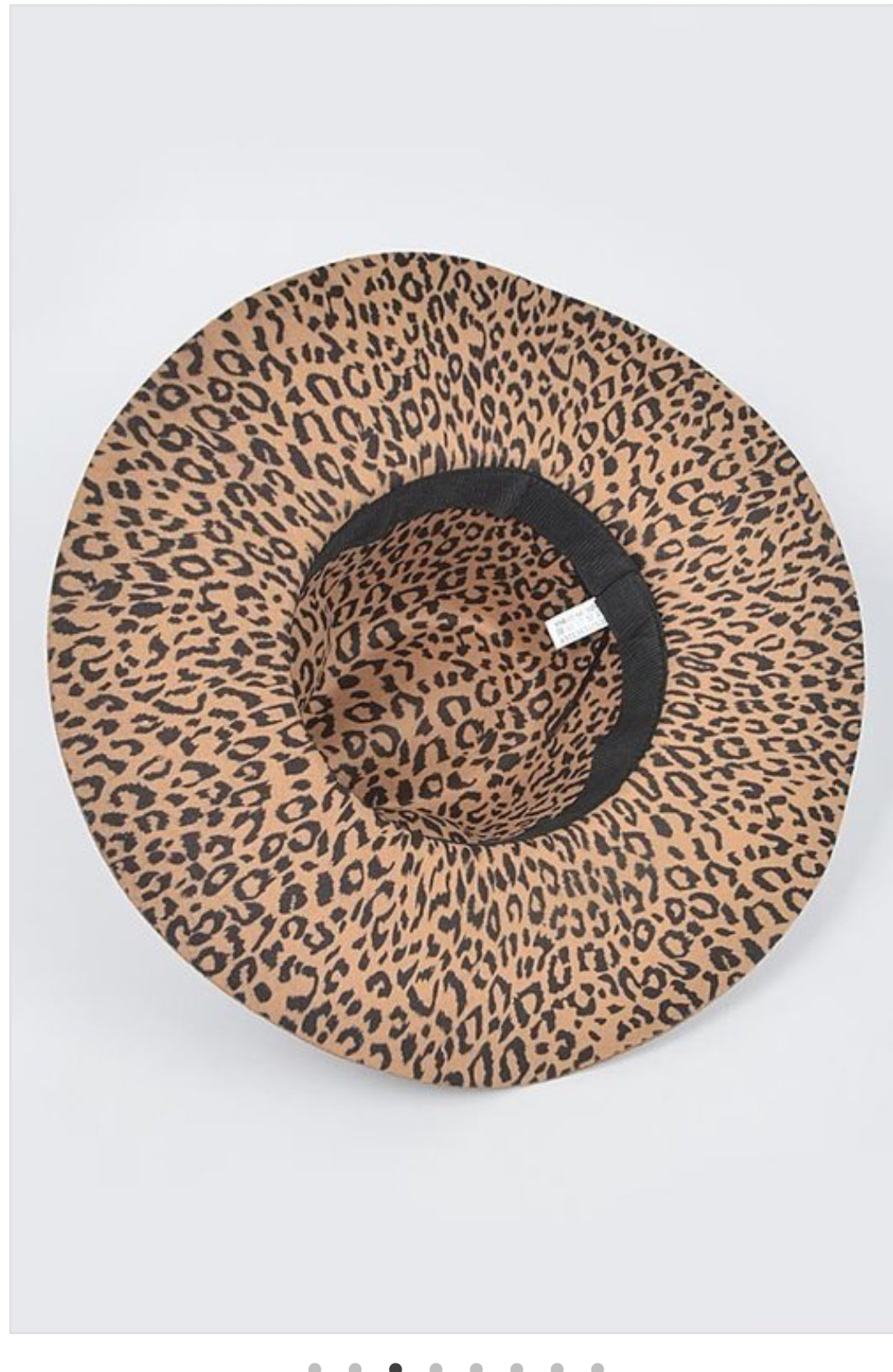 Leopard Print Fedora Hat