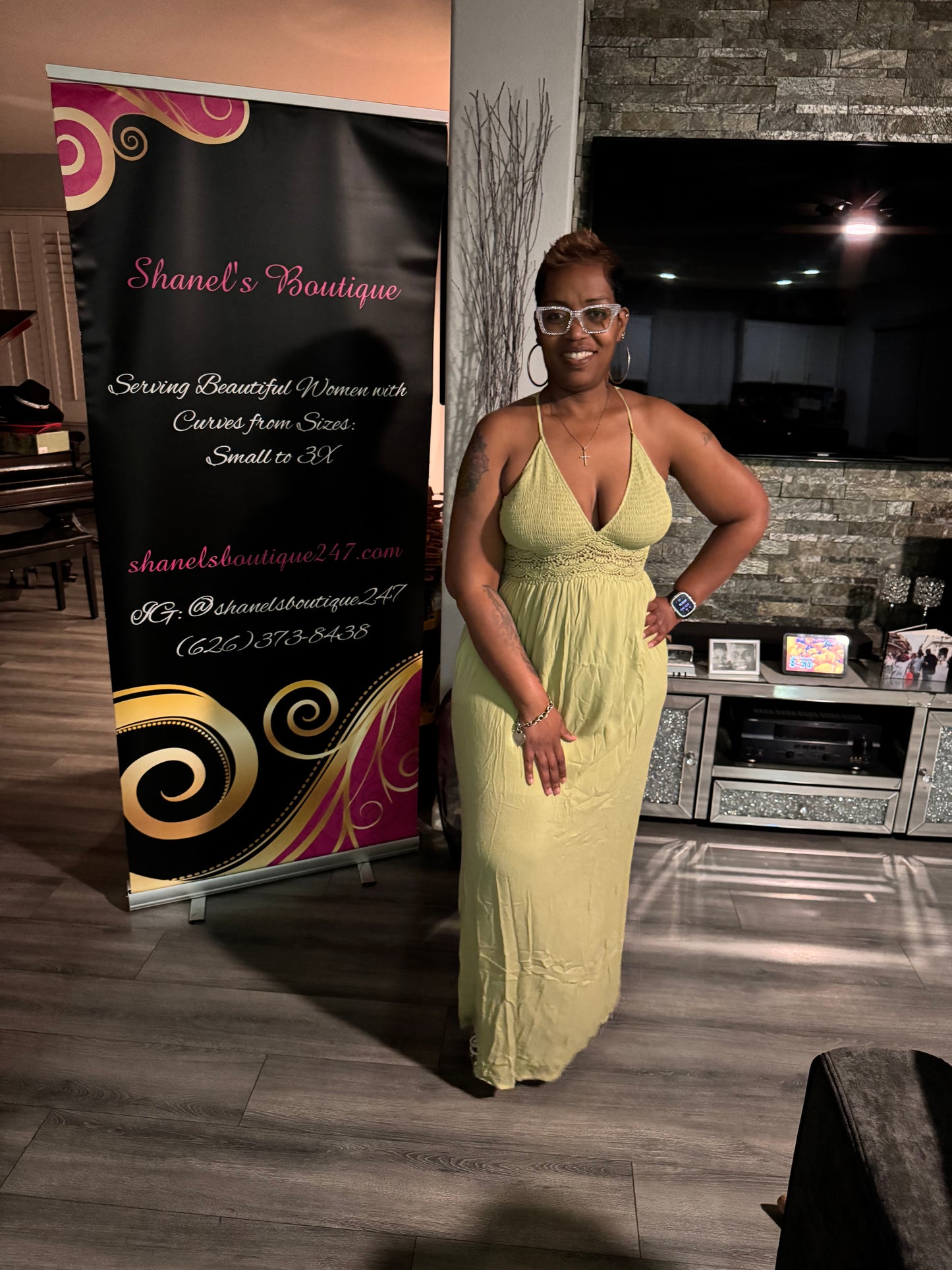 Lime Green Maxi Dress