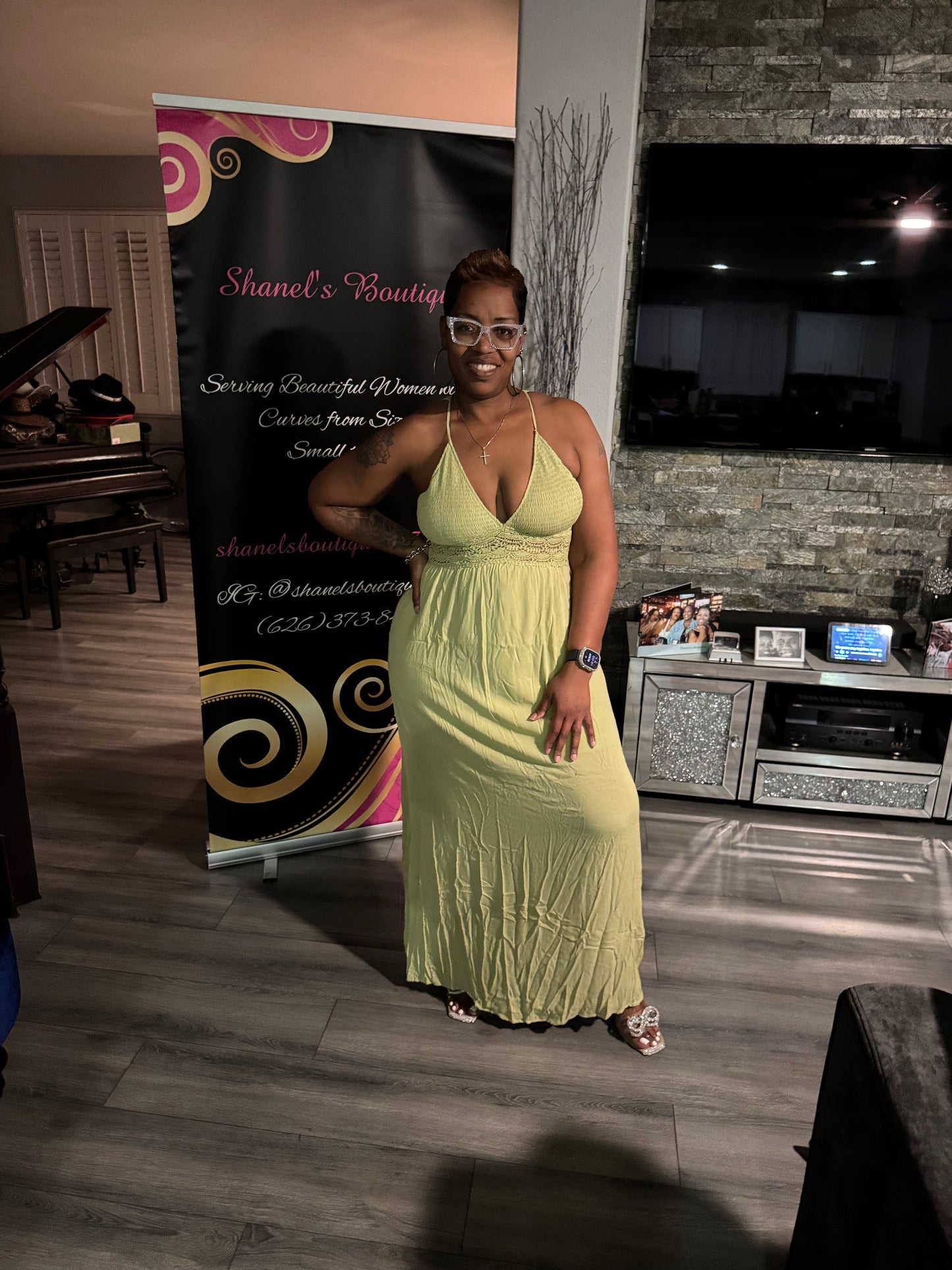 Lime Green Maxi Dress