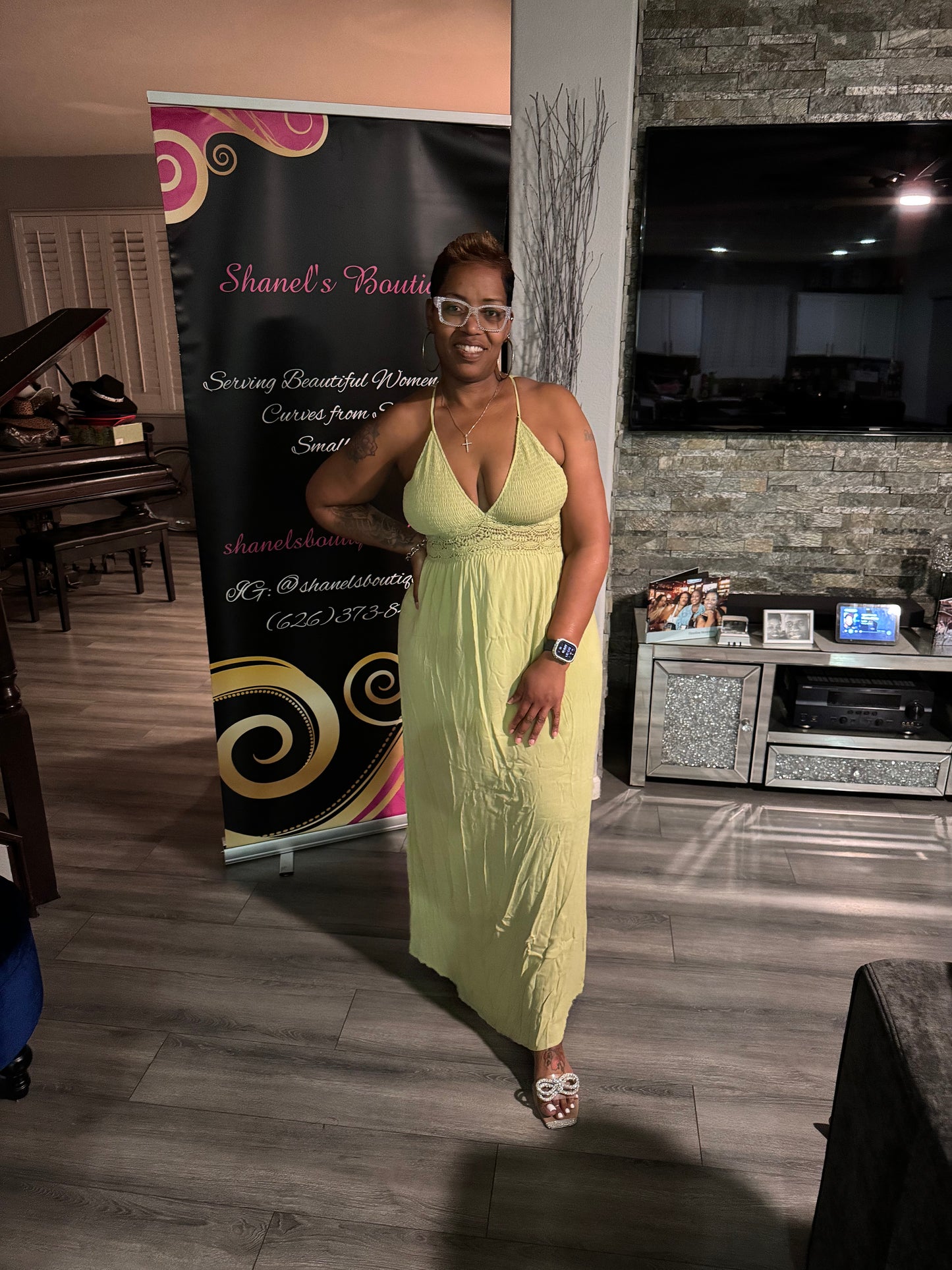 Lime Green Maxi Dress