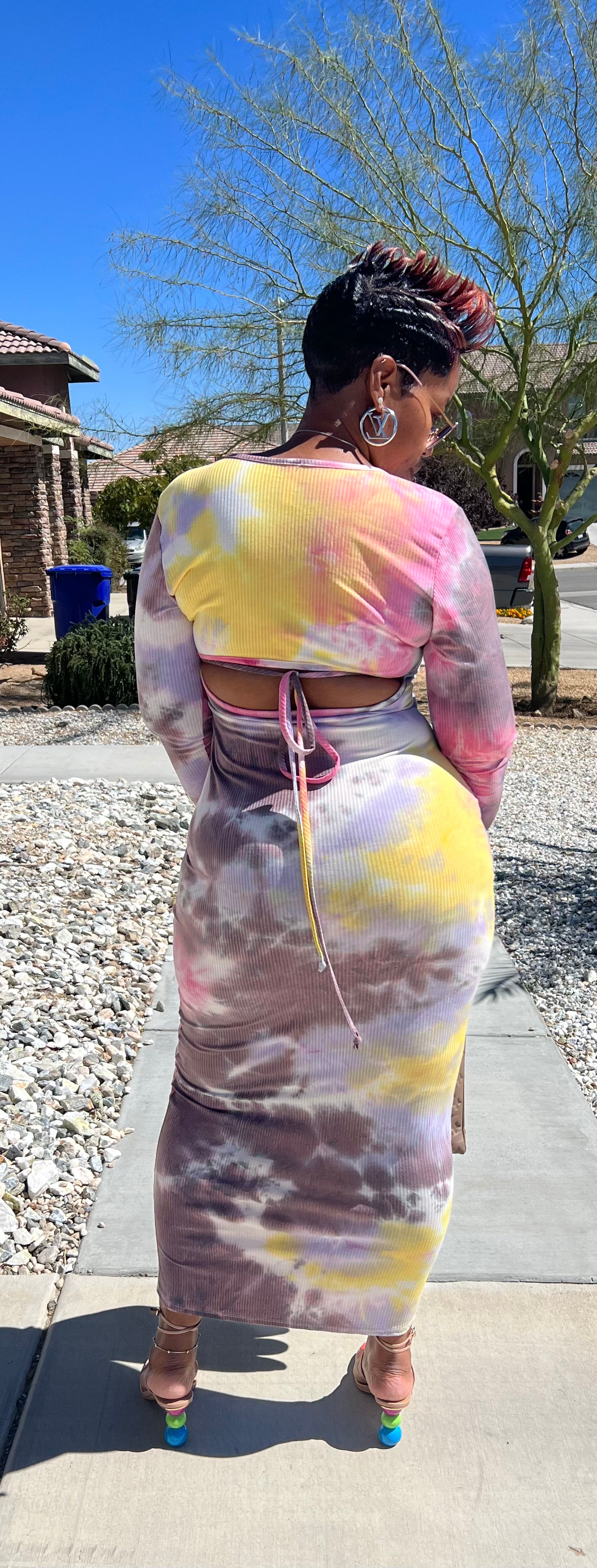 Multi Color Open Back